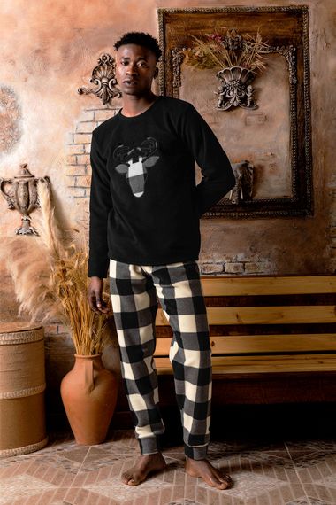 Nisanca Winter Warm Men's Fleece Pajamas Set - photo 5