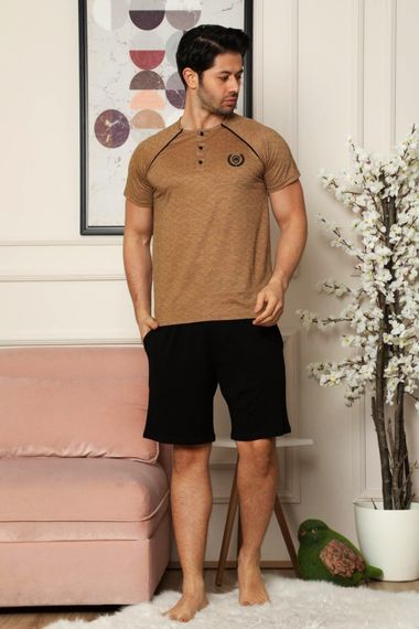 Nisanca Sporty 100% Cotton Shorts Men's Pajamas Set - photo 5