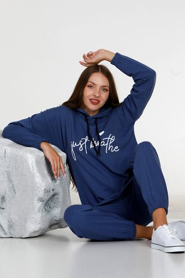 Nisanca Women's Seasonal Hoodie Tracksuit Set - Home Wear - photo 3