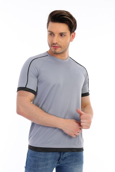 Men's Micro Polyester Performance Walking Training Athlete T-Shirt - photo 4