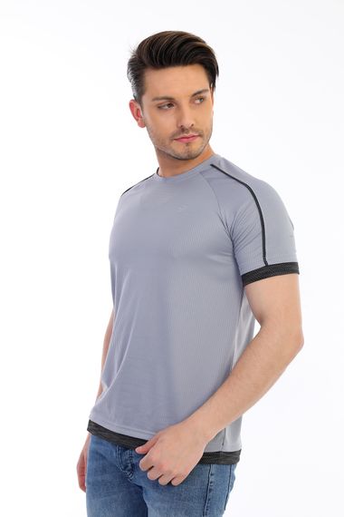 Men's Micro Polyester Performance Walking Training Athlete T-Shirt - photo 5