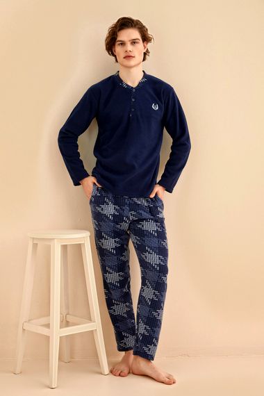 Nisanca Winter Men's Fleece Pajamas Set - Warm Pajamas - photo 2