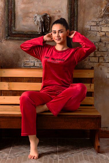 Nisanca Winter Women's Velvet Pajamas Set - Super Soft Series - photo 4