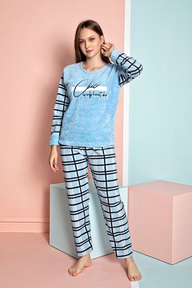 Nisanca Winter Women's Fleece Pajamas Set - Christmas Pajamas - photo 3