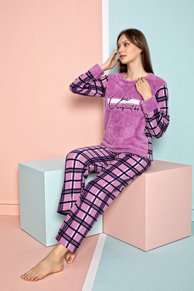 Nisanca Winter Women's Fleece Pajamas Set - Christmas Pajamas - photo 4