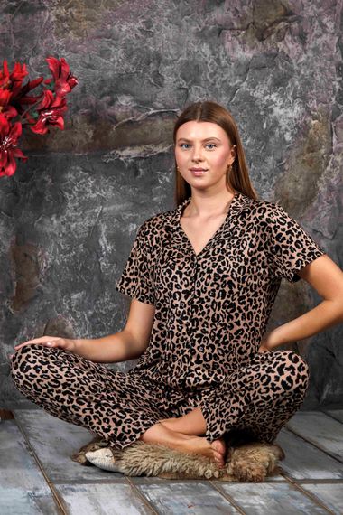 Nisanca Short Sleeve Bamboo Shirt Pajamas Set- Young Mom Series - photo 2