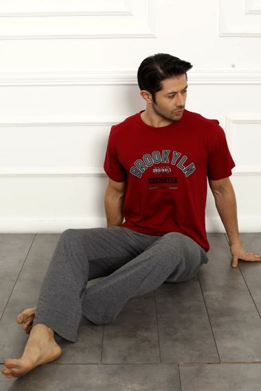 Father Son Combination Cotton Pajama Set - Single Piece Price - Short Sleeve Men's Pajama Set - photo 5