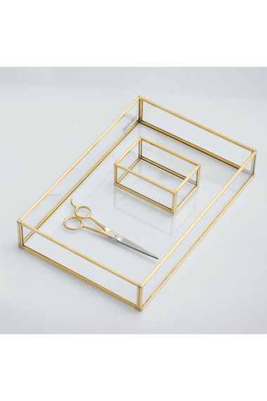 Engagement Tray Ring Box Scissors Gold Brass Brass 30x20x6cm - photo 3