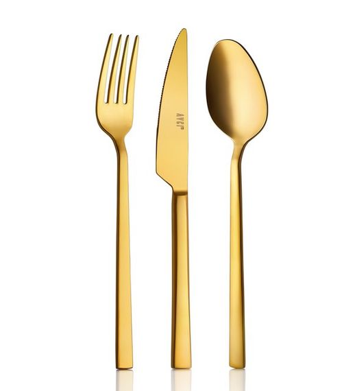 Klas Mat Gold 18 Piece Cutlery Set 18/10 Stainless Steel - photo 2