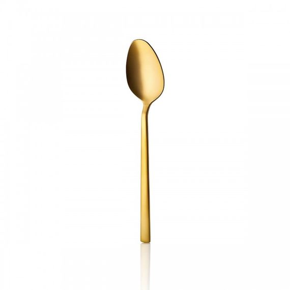 Klas Matt Gold 6 Teaspoons 18/10 Stainless Steel 2 mm