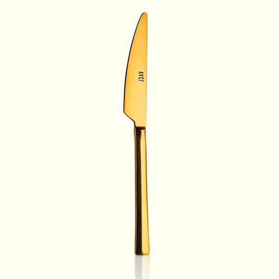 Klas Titanium Gold 12 Piece Dessert Knife 18/10 Stainless Steel