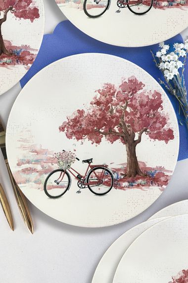 Bicycle Serving Plate 26 Cm 6 Pieces