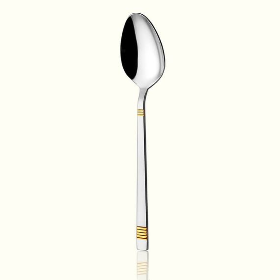 Duru Gold 6 Dessert Spoons 18/10 Stainless Steel