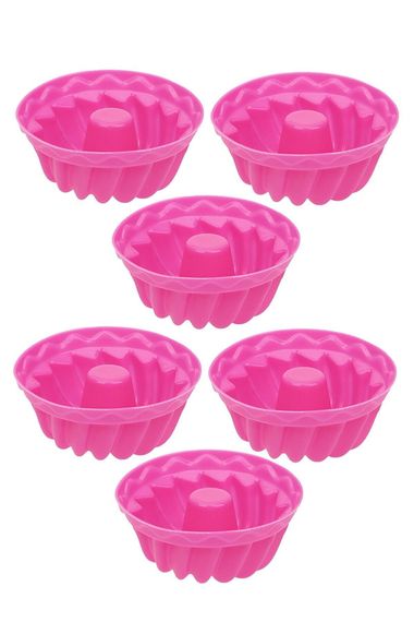 Colorful Silicone 6 Piece Cake And Muffin Mold - photo 1