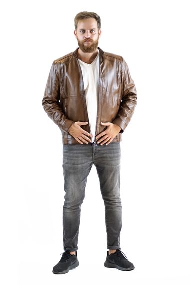 Derimosa Slanzer Men's Genuine Leather Jacket - photo 2