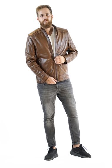 Derimosa Slanzer Men's Genuine Leather Jacket - photo 3