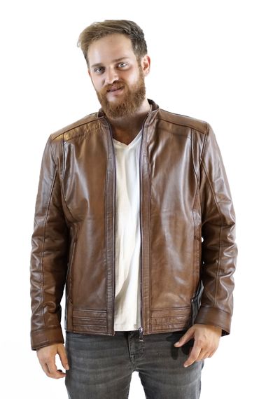 Derimosa Slanzer Men's Genuine Leather Jacket - photo 1