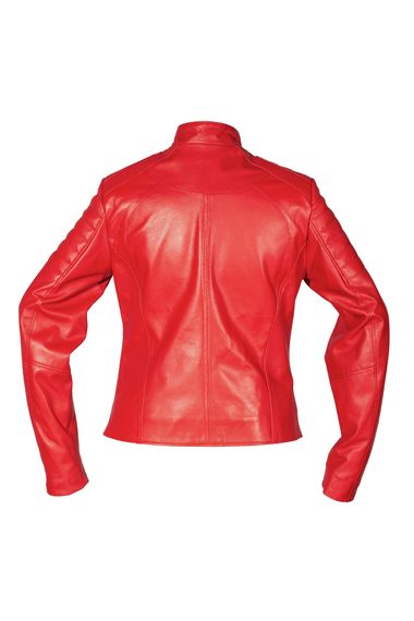 Serra Red Women's Genuine Leather Coat - photo 4