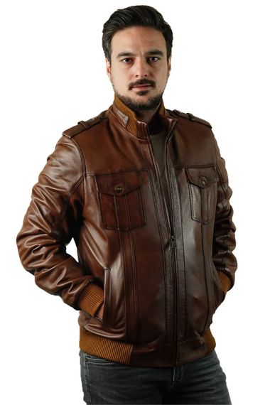Мужская куртка Atalanta из натуральной кожи - фото 3