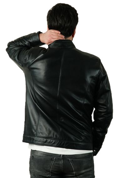 Мужская куртка Derimosa Lebro из натуральной кожи - фото 4