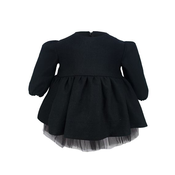 Girl Black Tutu Dress Long Sleeve 1-8 Age Variant