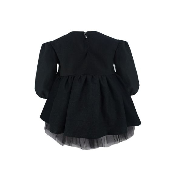 Girl Black Tutu Dress Long Sleeve 1-8 Age Variant