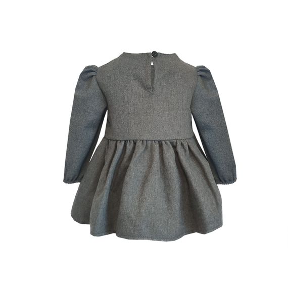 Girl Child Gray Dress Hat Suit Long Sleeve - photo 2