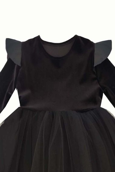 Girl's Leather Detailed Tutu Dress Crown Suit - photo 4