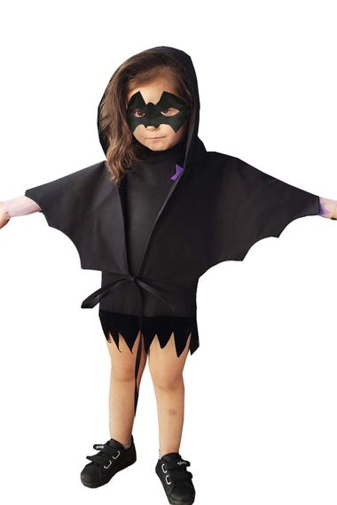 Girl Bat Cloak and Bat Mask - photo 2