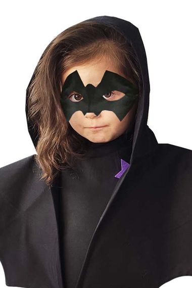 Girl Bat Cloak and Bat Mask - photo 4