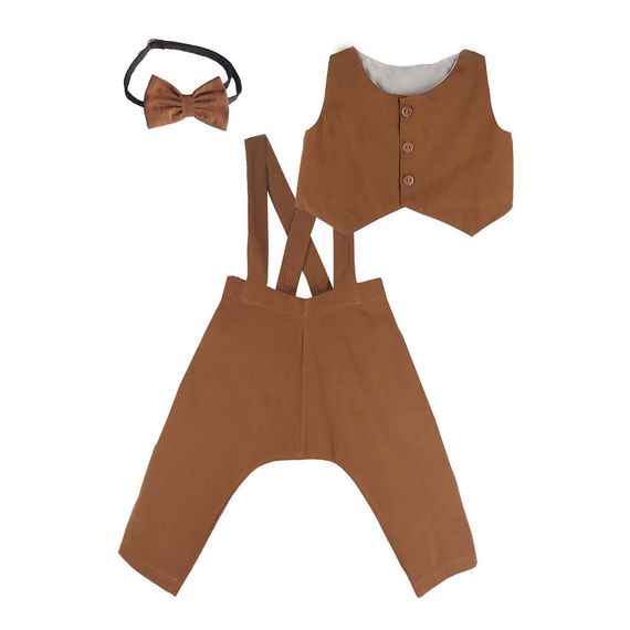 Boys Bow Tie Vest Harem Pants Set - photo 1