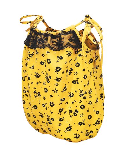 Baby Girl Mustard Patterned Strap Shorts Jumpsuit 0-3 Years - photo 3