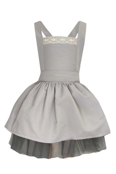 Girl's Lace Detailed Salopet Dress - photo 2