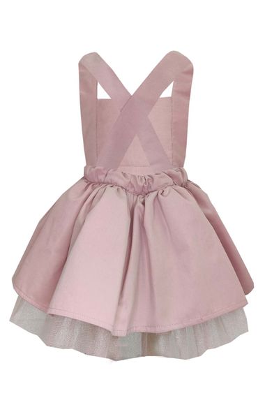 Girl's Lace Detailed Salopet Dress - photo 2