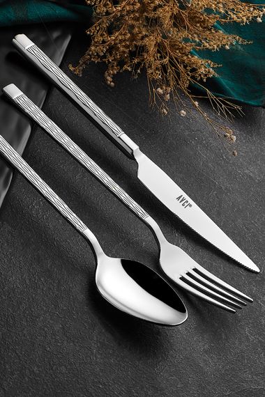 Pera 7 Pieces Single Cutlery Set 18/10 Stainless Steel - photo 2