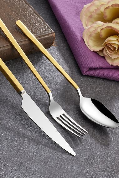 Soft Touch Matte 7 Pieces Single Cutlery Set 18/10 Stainless Steel - photo 2