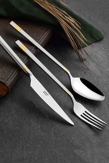 Duru Satin Gold 7 Pieces Single Cutlery Set 18/10 Stainless Steel - photo 2