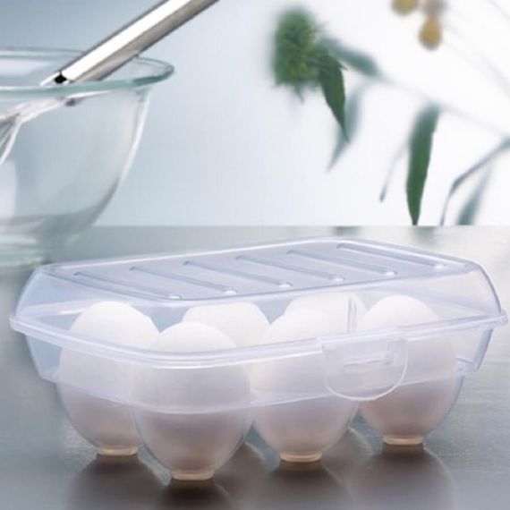 Gondola Plastic Egg Storage Container 6 Pcs