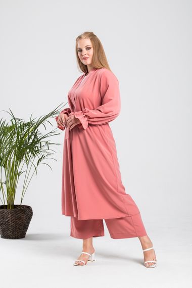 Plus Size Pink Abaya Suit - photo 4