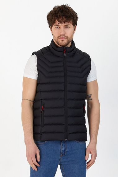 Men's Polyester Inflatable Vest with Pocket and Zipper - photo 1