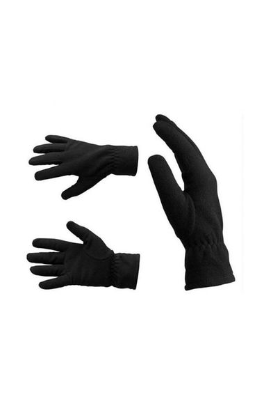 Unisex Black Thermal Winter Quality Fleece Gloves