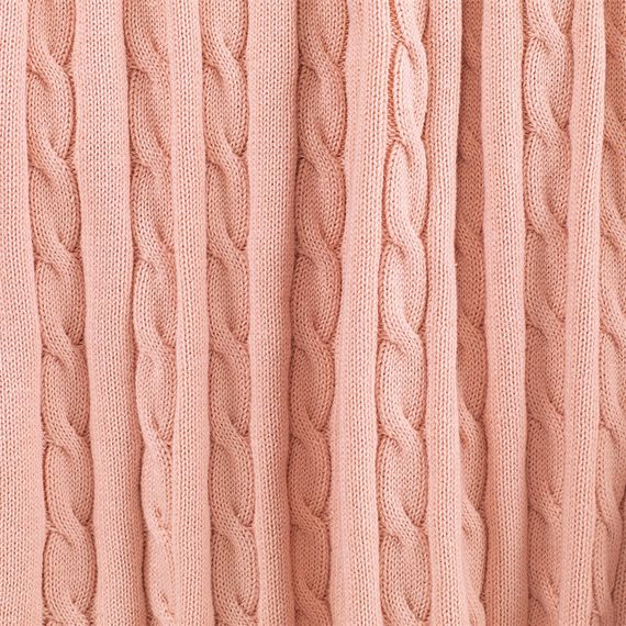 Uludağ Tricot Pink 100% Organic Cotton Knitwear TV Blanket - photo 4