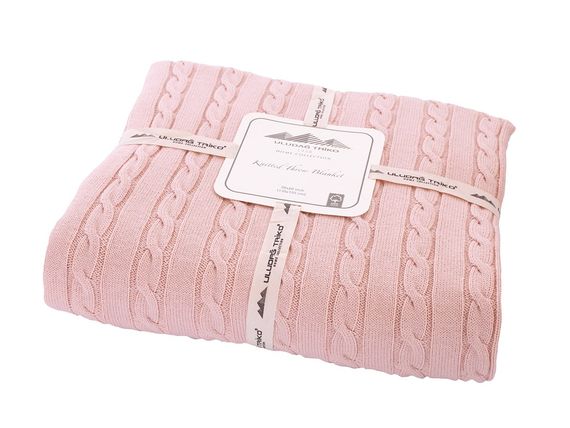 Uludağ Tricot Pink 100% Organic Cotton Knitwear TV Blanket - photo 5