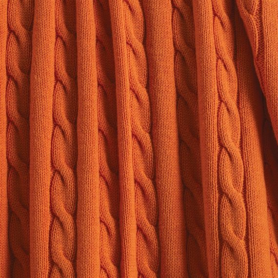 Uludağ Triko Orange 100% Organic Cotton Knitwear TV Blanket - photo 5