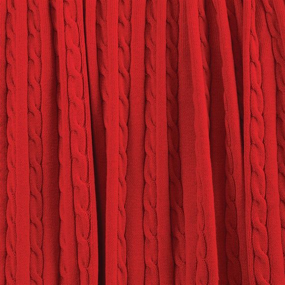 Uludağ Tricot Red 100% Organic Cotton Knitwear TV Blanket - photo 5