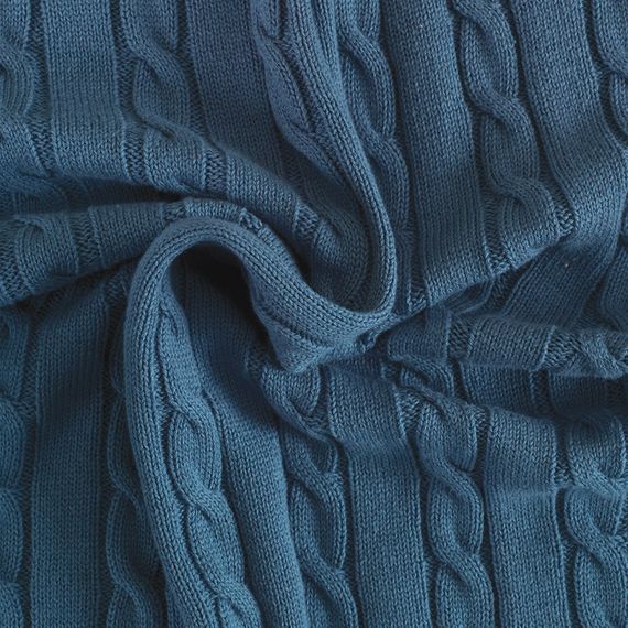 Uludağ Tricot Blue 100% Organic Cotton Knitwear TV Blanket - photo 5