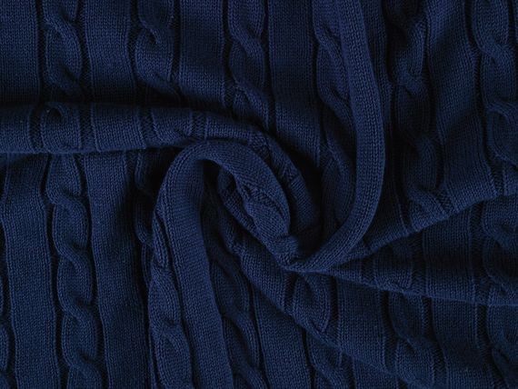 Uludağ Tricot Navy Blue 100% Organic Cotton Knitwear TV Blanket - photo 3