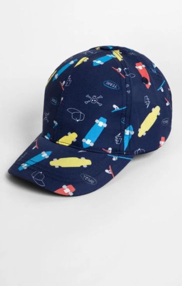 Boy Skateboard Printed Hat