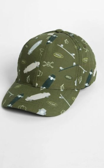 Boy Skateboard Printed Hat