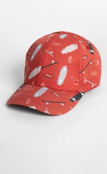 Boy Skateboard Printed Hat